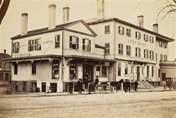 (INDUSTRIAL) Album with 25 photos entitled Photographic Views of Lynn, Massachusetts, With Historical Sketches from 1629-1879. 1879.